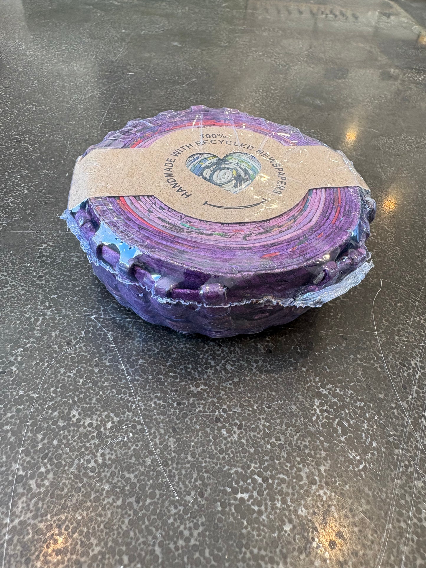 Recycled Newspaper Coaster Set