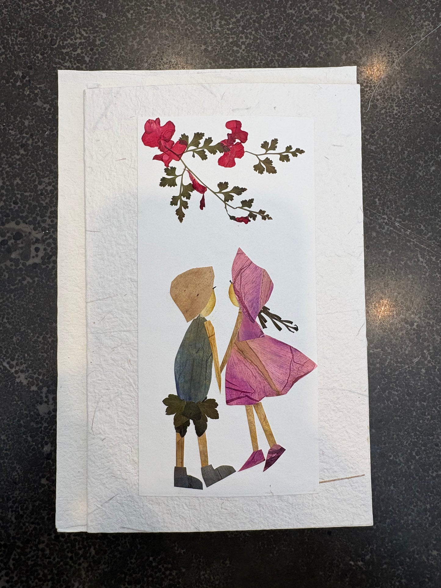 Handmade Pressed Flower Cards (Eco-Friendly Cow Dung Paper)