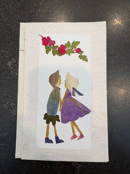 Handmade Pressed Flower Cards (Eco-Friendly Cow Dung Paper)