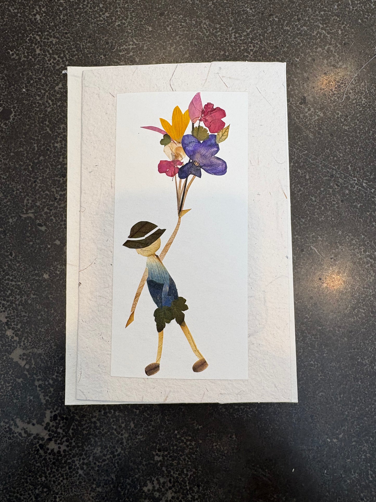 Handmade Pressed Flower Cards (Eco-Friendly Cow Dung Paper)