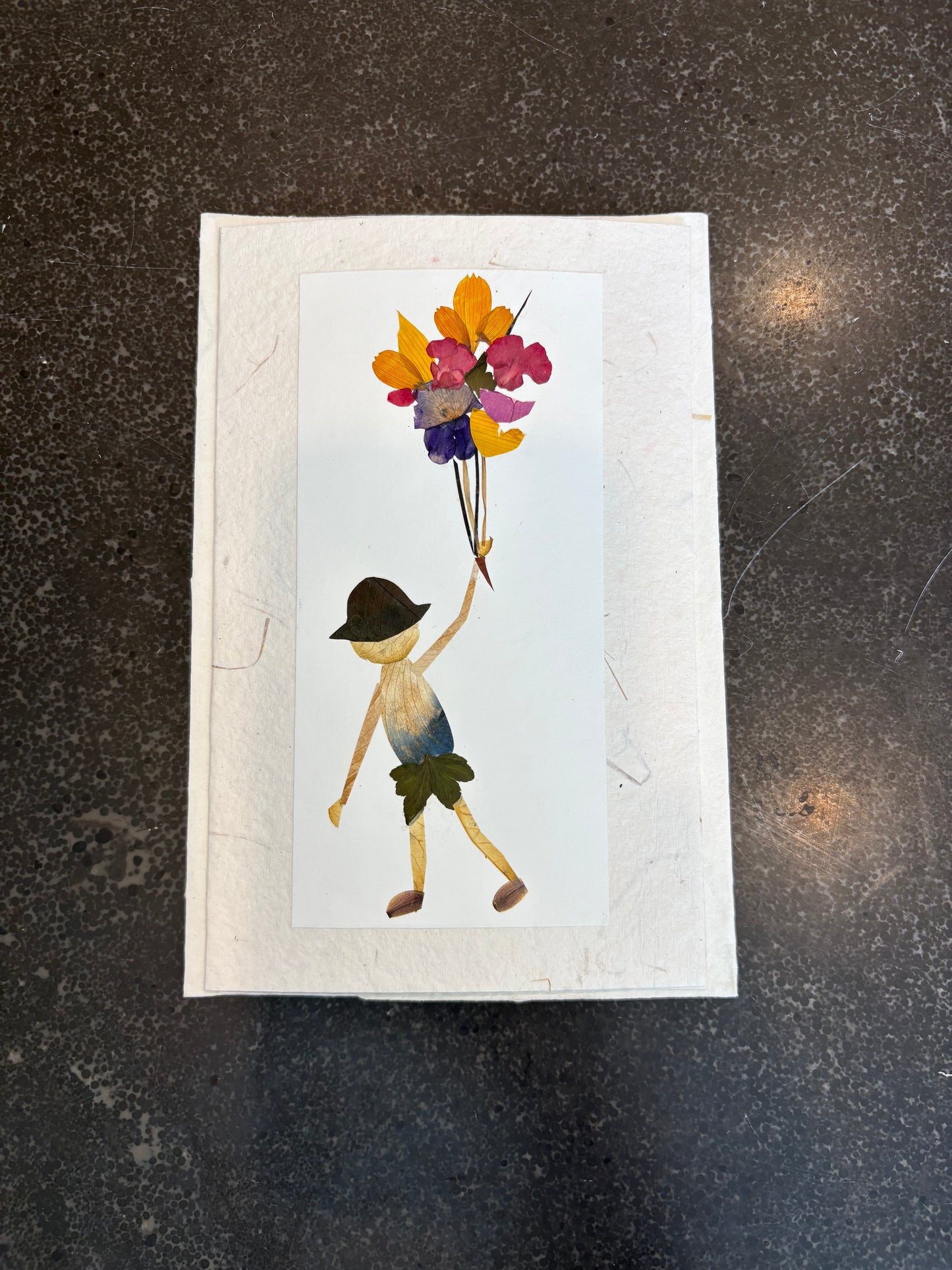 Handmade Pressed Flower Cards (Eco-Friendly Cow Dung Paper)