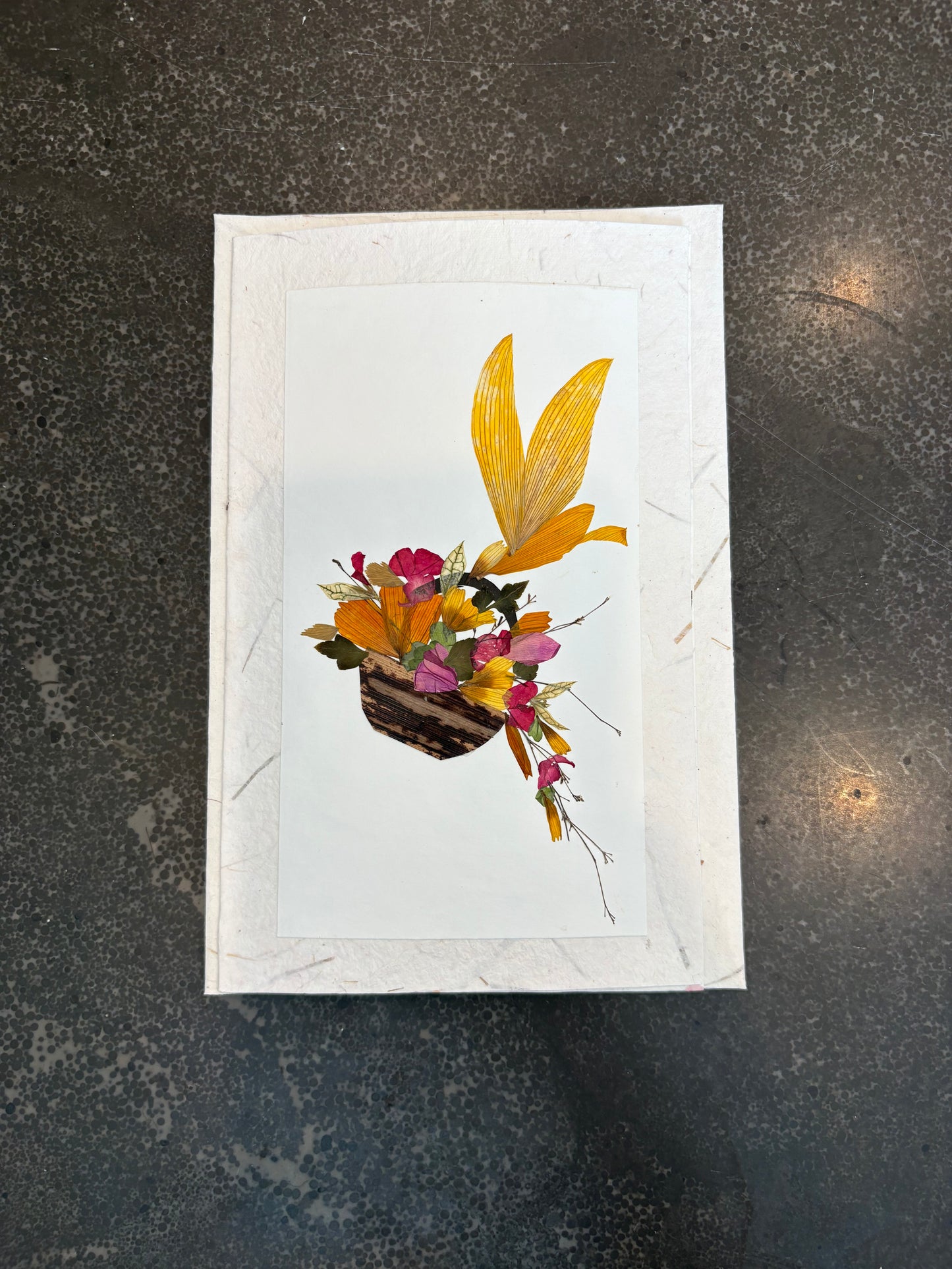 Handmade Pressed Flower Cards (Eco-Friendly Cow Dung Paper)