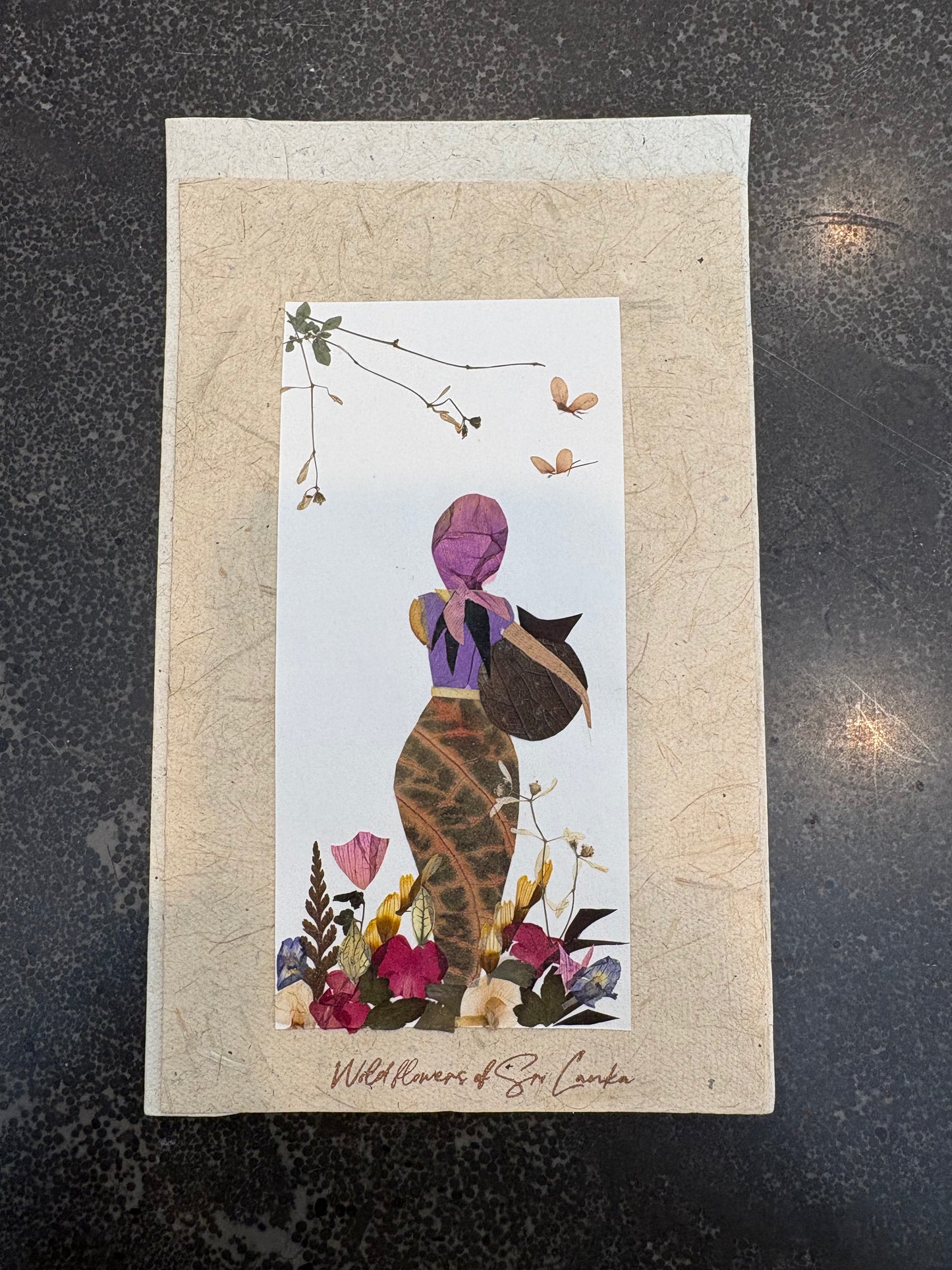 Handmade Pressed Flower Cards (Eco-Friendly Cow Dung Paper)
