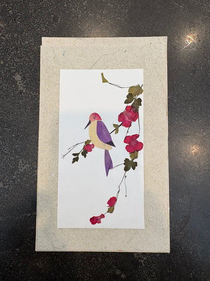 Handmade Pressed Flower Cards (Eco-Friendly Cow Dung Paper)
