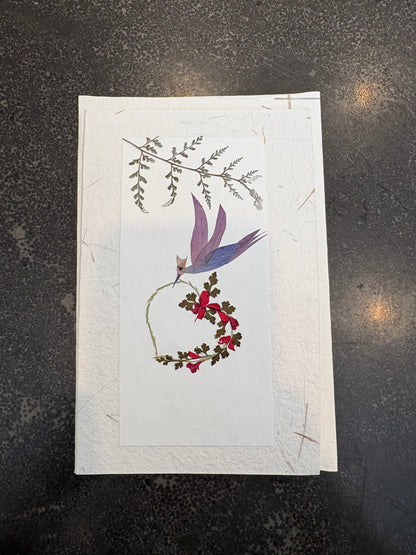Handmade Pressed Flower Cards (Eco-Friendly Cow Dung Paper)