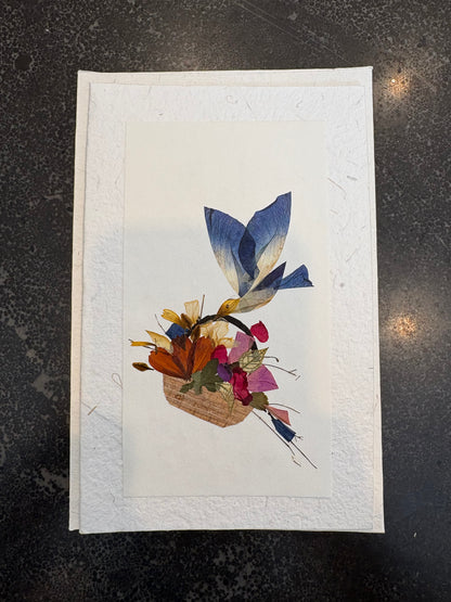 Handmade Pressed Flower Cards (Eco-Friendly Cow Dung Paper)