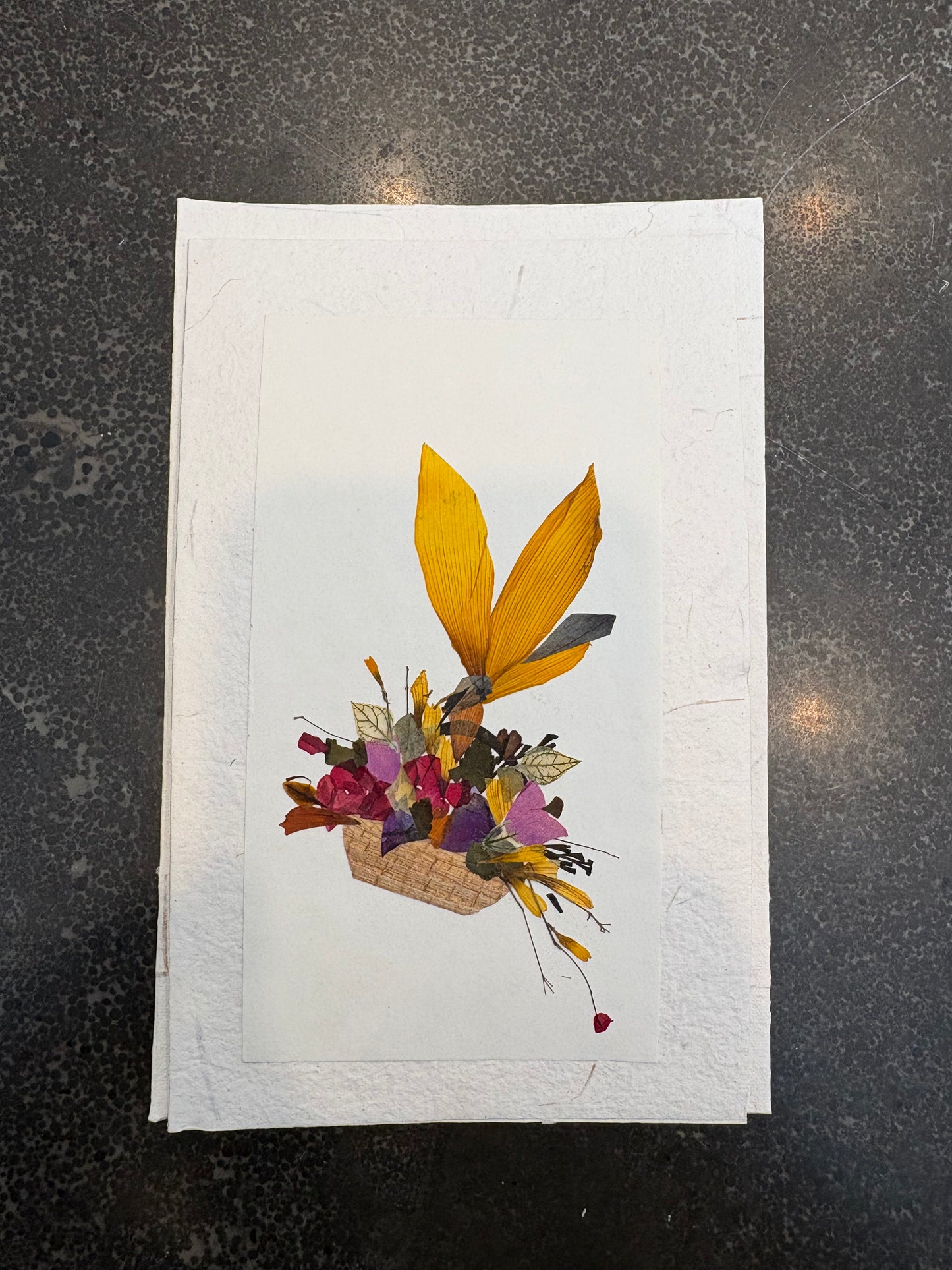 Handmade Pressed Flower Cards (Eco-Friendly Cow Dung Paper)