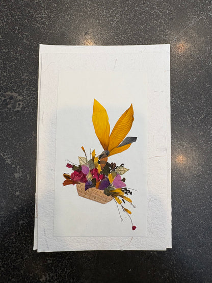 Handmade Pressed Flower Cards (Eco-Friendly Cow Dung Paper)