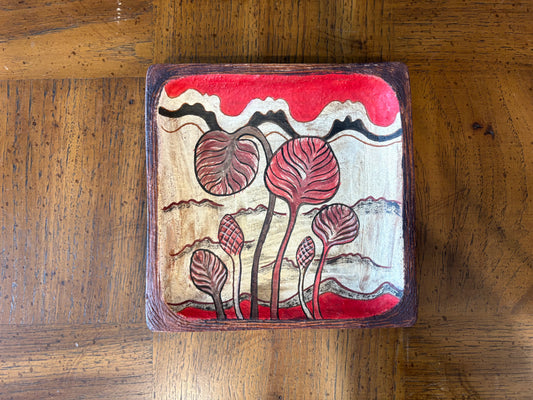 Terracotta Design Square - Leaves