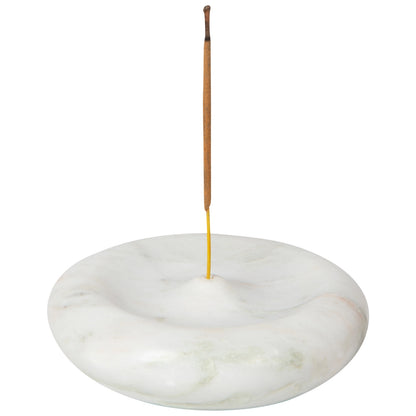 Heirloom Onyx Marble Round Incense Holder