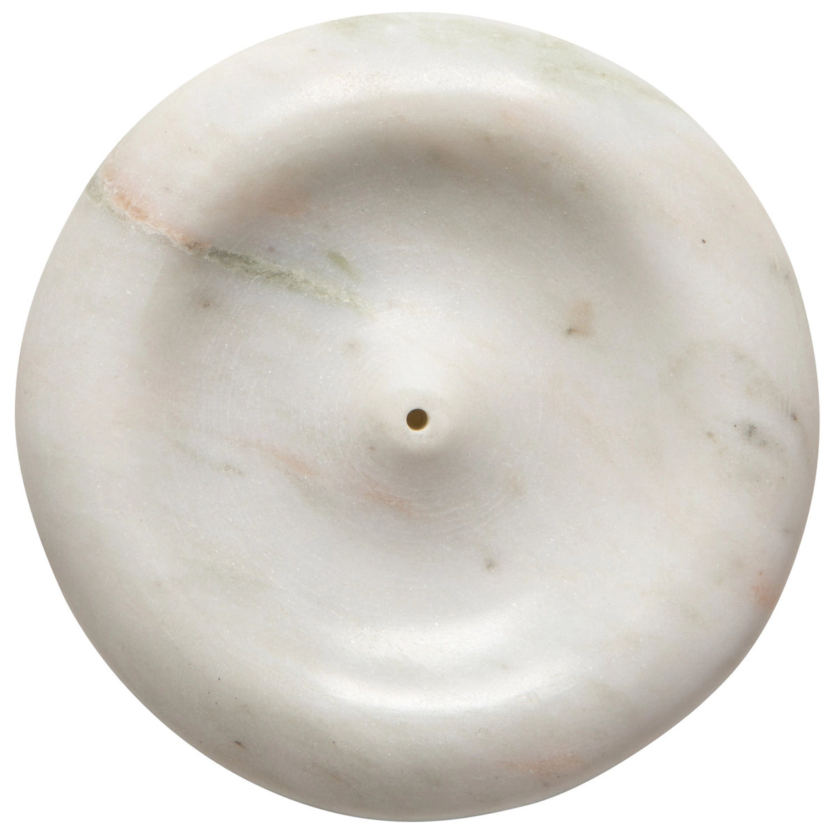 Heirloom Onyx Marble Round Incense Holder