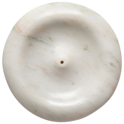 Heirloom Onyx Marble Round Incense Holder