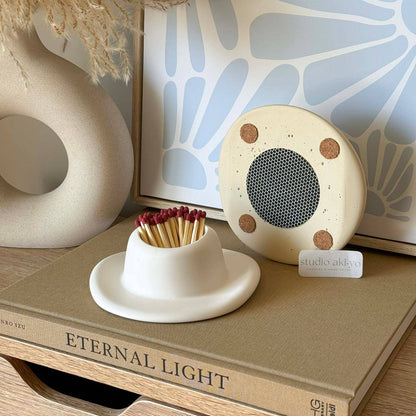 Cowboy Hat Matchstick Holder Striker