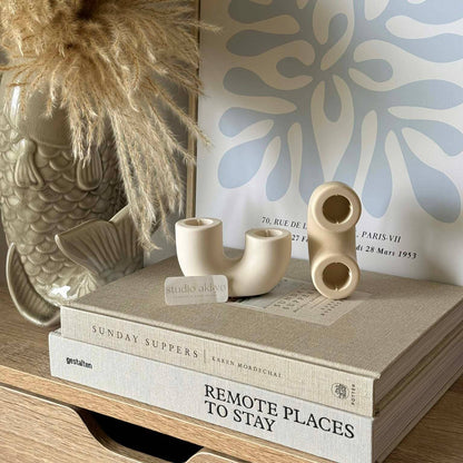 Double Taper Rising Candle Holder