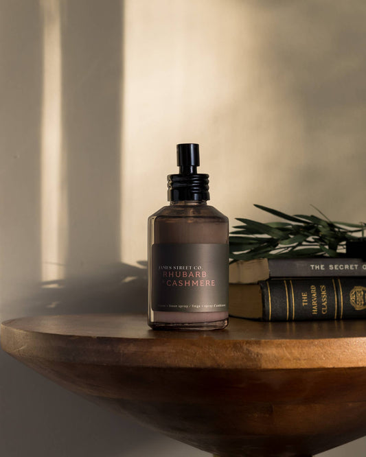 Rhubarb + Cashmere - Room Linen Spray 118ml | Fresh Fruity Creamy