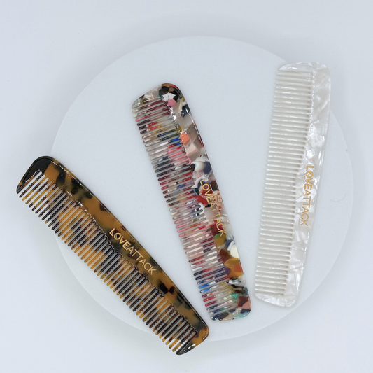 Cellulose Acetate Fine Tooth Styling Combs