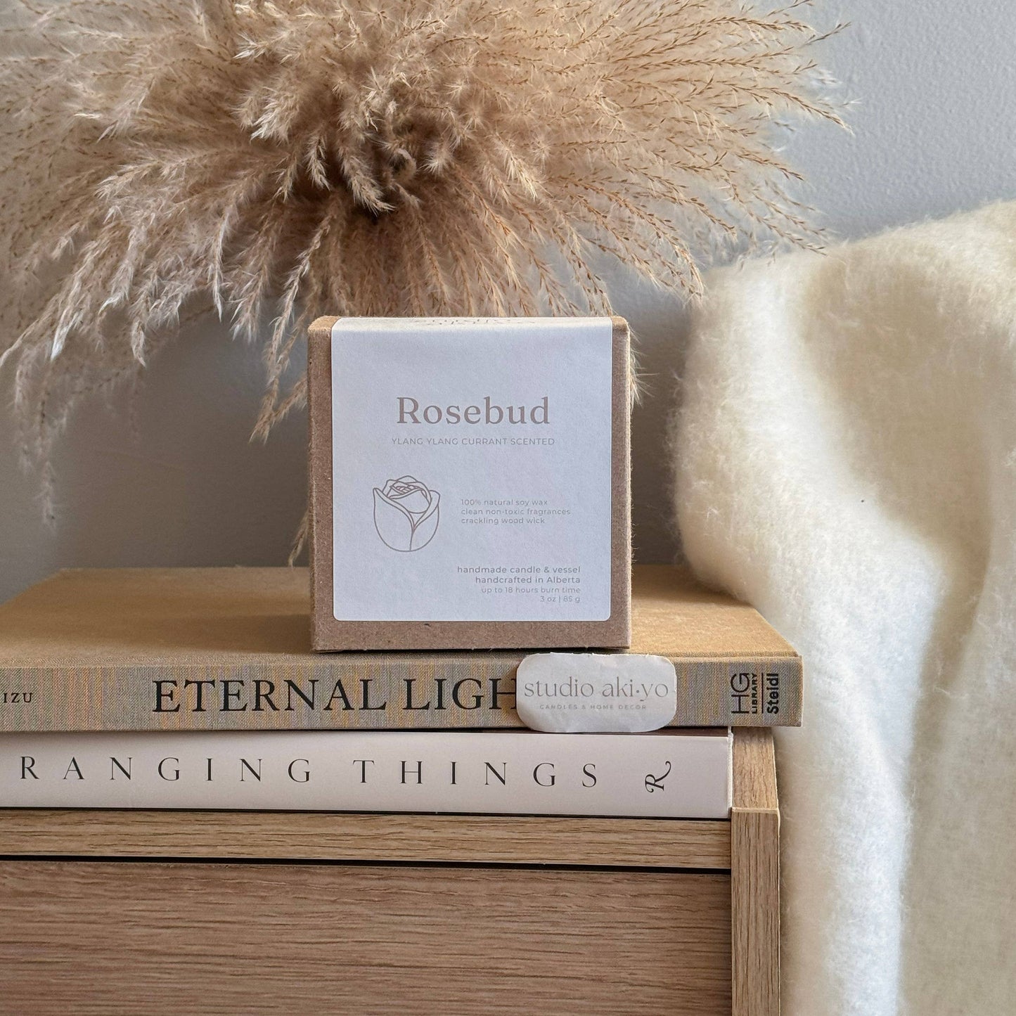 Rosebud Scented Soy Candle