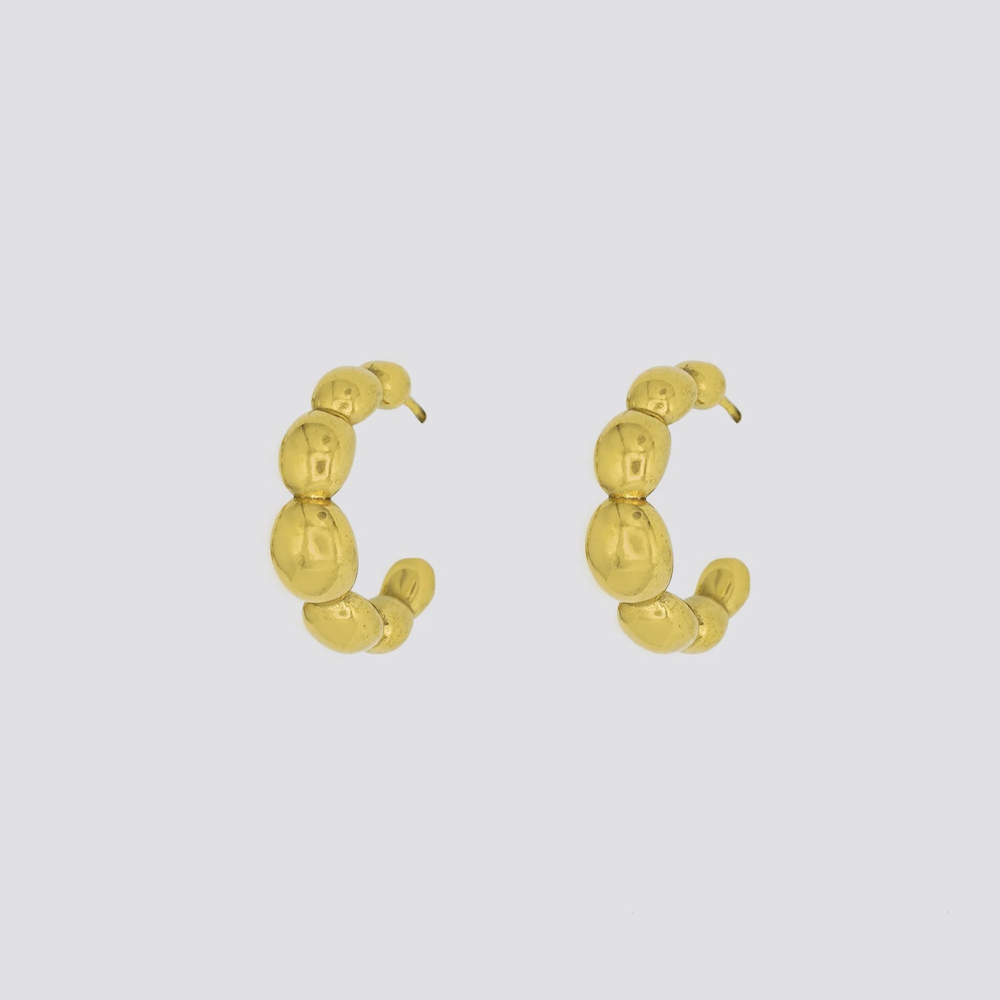 Bubble Hoop Studs