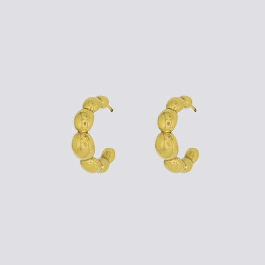 Bubble Hoop Studs