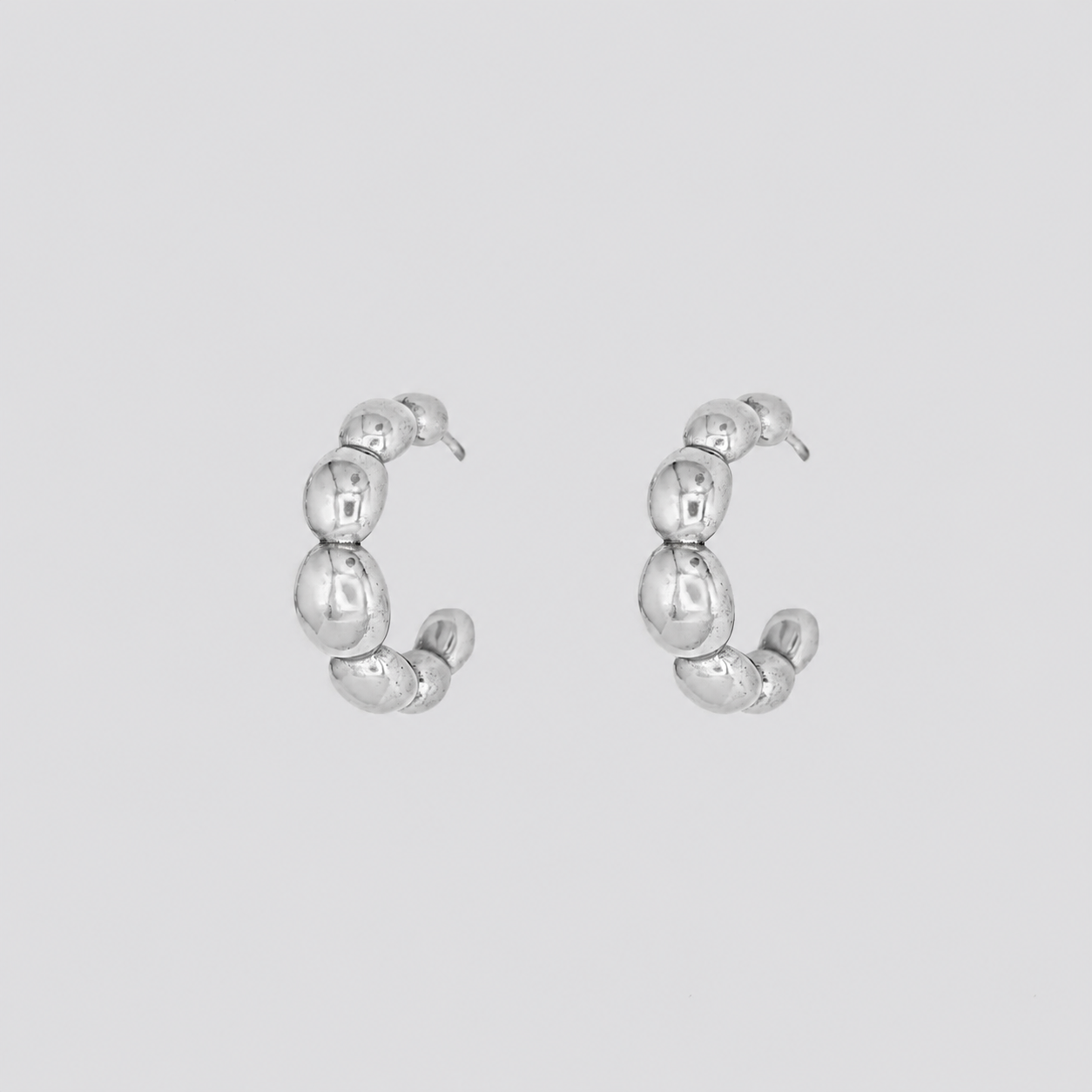 Bubble Hoop Studs