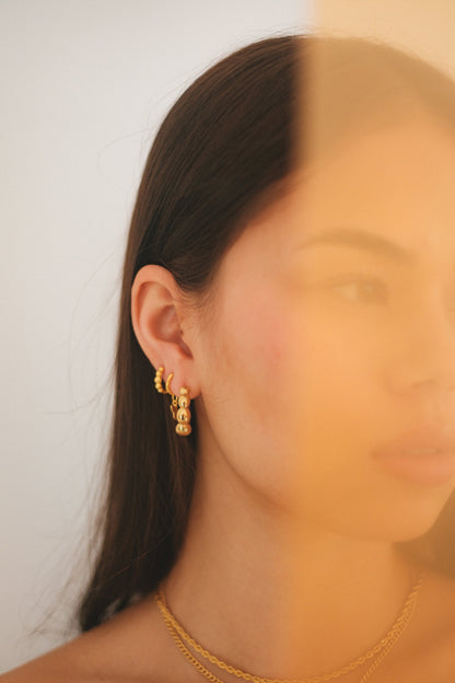 Bubble Hoop Studs