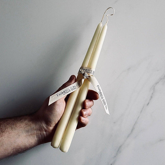 Ivory Taper Candles - Set of Two