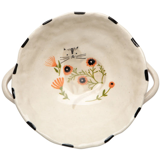 Catbloom Footed Bowl