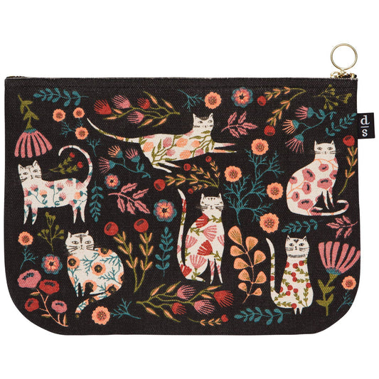 Danica Brands - Catbloom Large Zipper Pouch