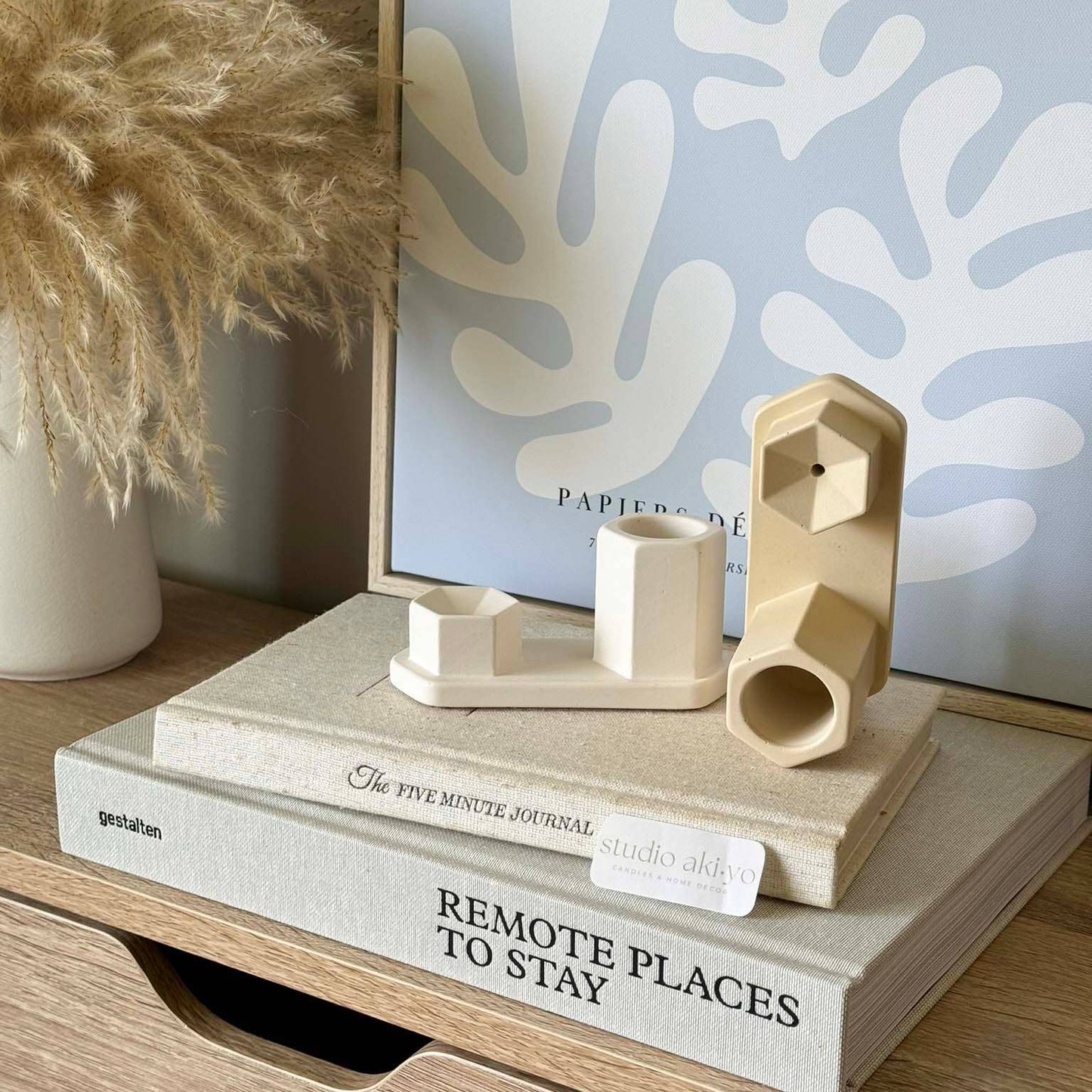 Hexagon Incense Stick Holder Set