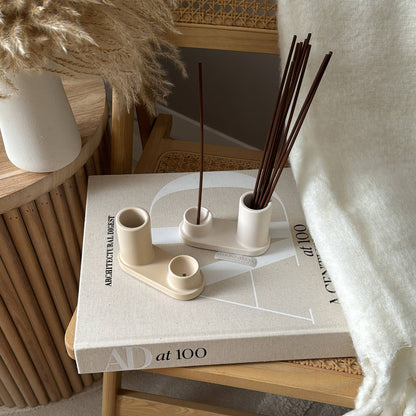 Round Incense Stick Holder Set