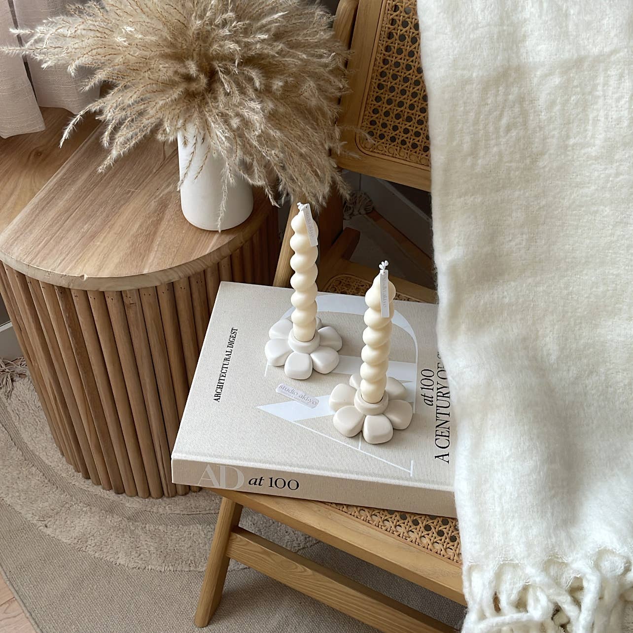 Flower Taper Candle Holder