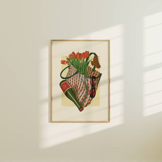Spring Market Essentials Art Print