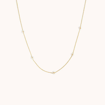 Sugar Blossom - Josey Necklace (White + Gold)