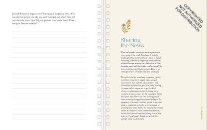 Growing Together Pregnancy Journal