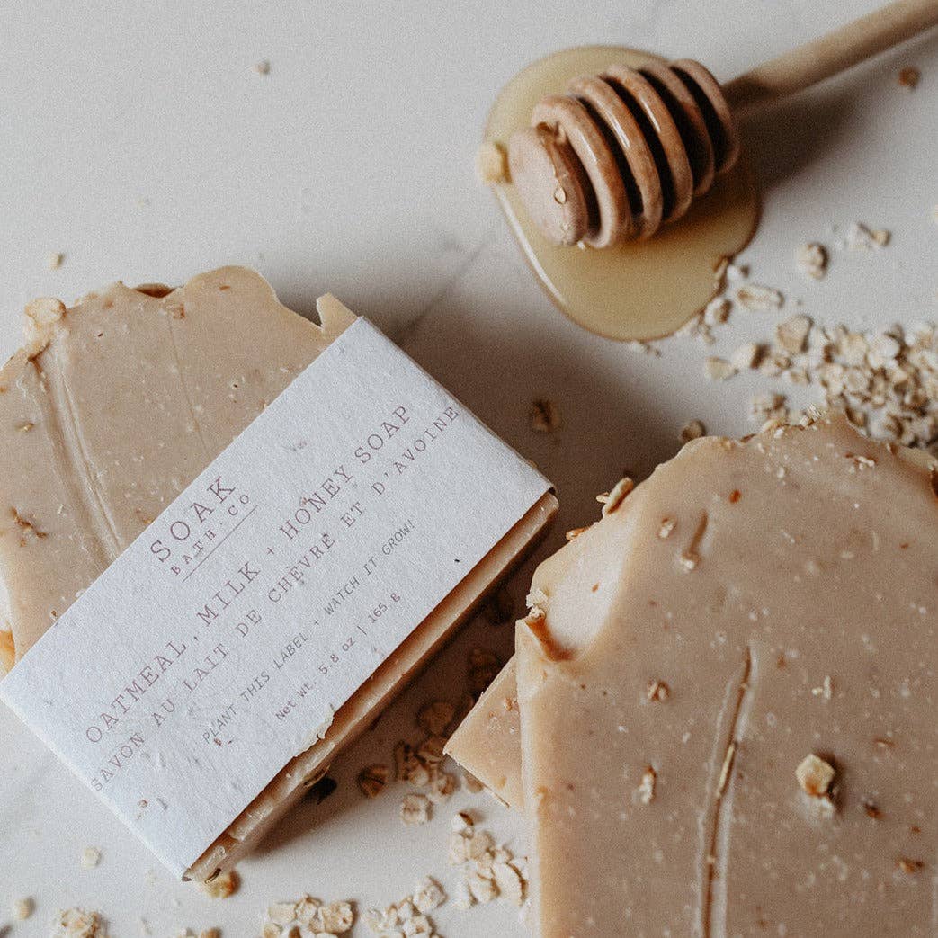 Oatmeal, Milk and Honey Soap Bar - #3 Bestseller