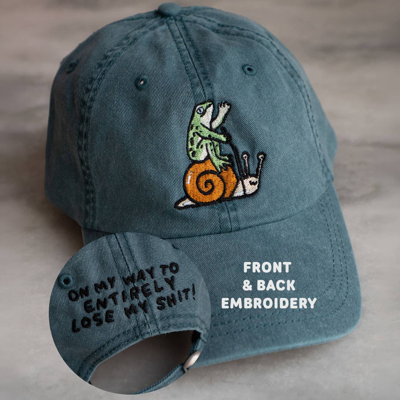 Lose my Shit Front & Back Hat | Embroidered Dad Hat