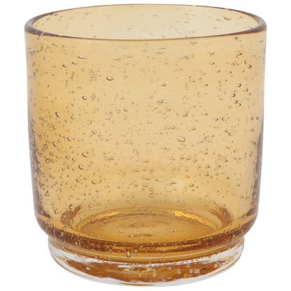 Bubbled Glass 12 oz - Amber