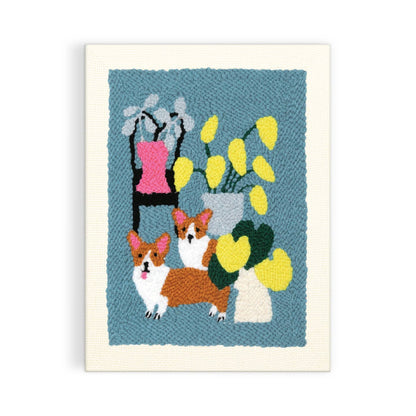 Corgi Friends Punch Needle Kit