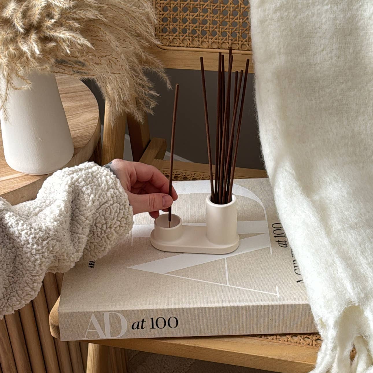 Round Incense Stick Holder Set