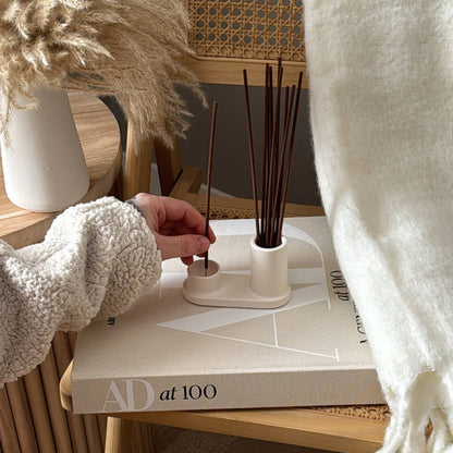 Round Incense Stick Holder Set