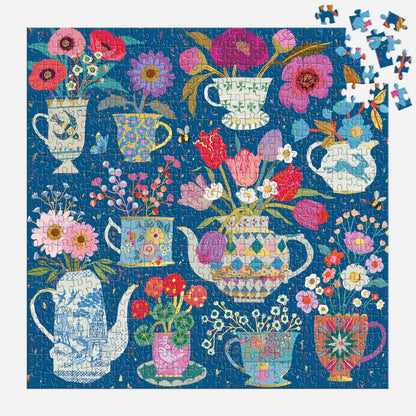 Victoria Ball Potted Teacups 500 Piece Foil Puzzle