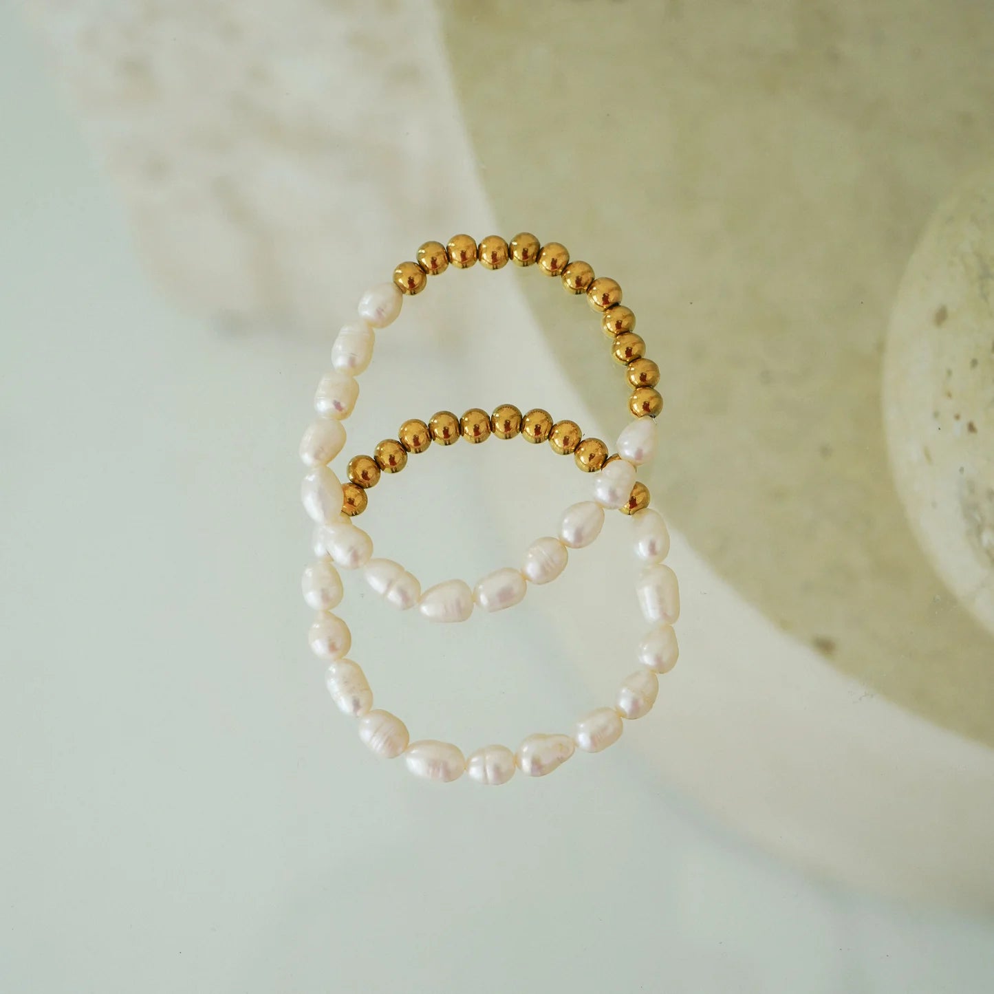 No Name Pearl Bead Bracelet